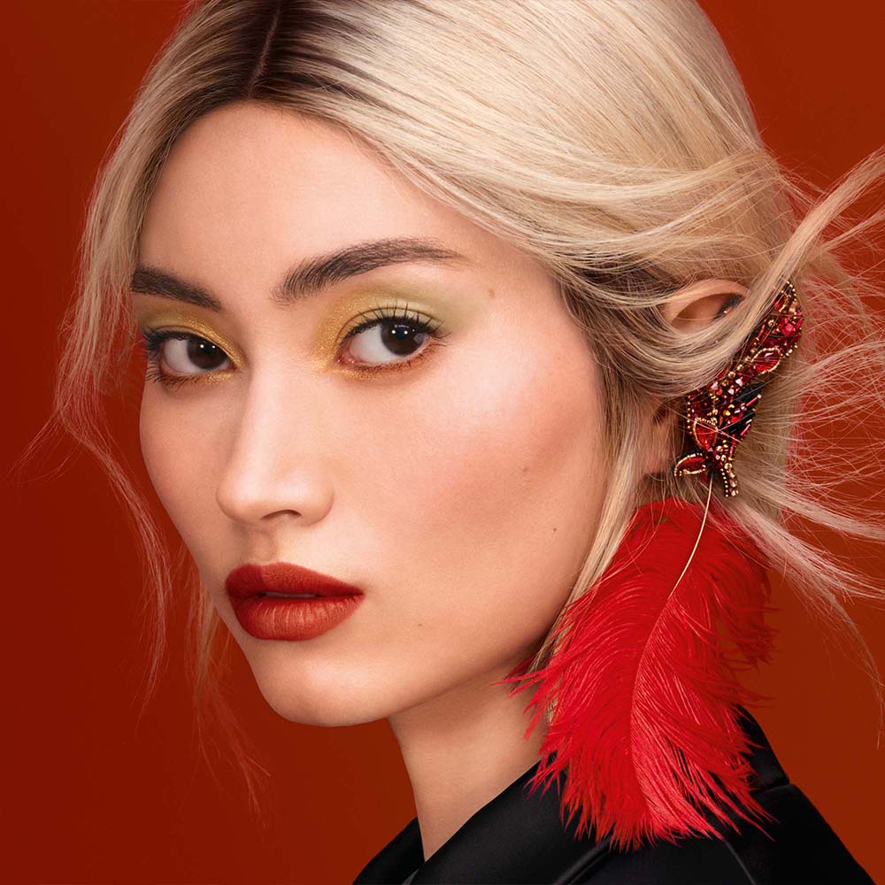 ROUGE G MAJESTIC FEATHERS ESTUCHE JOYA CON DOBLE ESPEJO EDICIÓN LIMITADA (CARCASA PARA BARRA DE LABIOS)